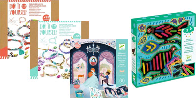 Perles en papier coffret de loisirs créatifs enfant Djeco